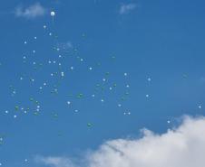 Balões no céu