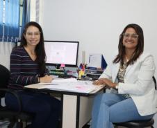 Coordenadora de sáude Janaina e Secretária de Saúde Cristiane Pantaleão.