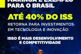 Banner sobre o ISS Tecnológico.