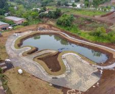 Parque em fase de construção. Foto: Divulgação SEDEST/IAT.