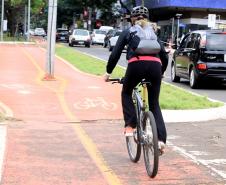 Travessia segura para ciclistas.