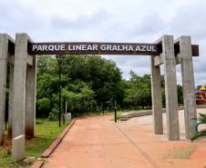 Portal entrada Parque Linear Gralha Azul