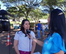 Entrevista da Diretora do Departamento Municipal de Assistência Social sobre a Blitz do Autismo.