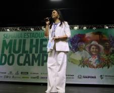 Palestra de figuras femininas importantes da agricultura regional.