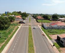 Ruas recentemente pavimentadas