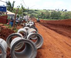 A Prefeitura de Ivaiporã dá início a obras no valor de na Rua Três Marias 