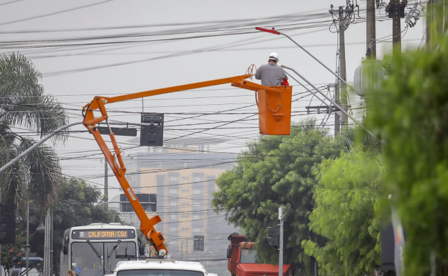 Substituição da iluminação pública em Araucária