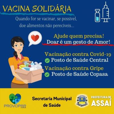 Campanha "Vacina Solidária"